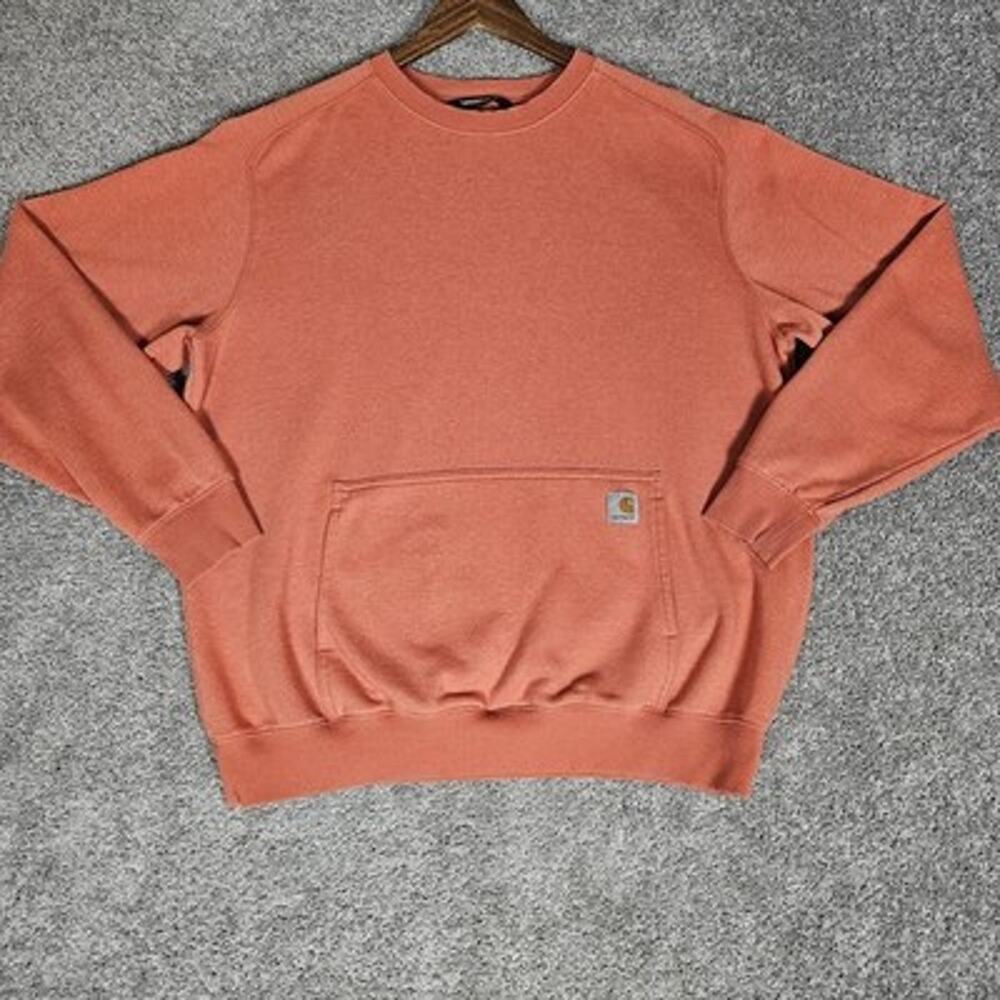 Carhartt Sweatshirt Men's XL Desert Orange Relaxed Fit 105568 Q38 Workwear